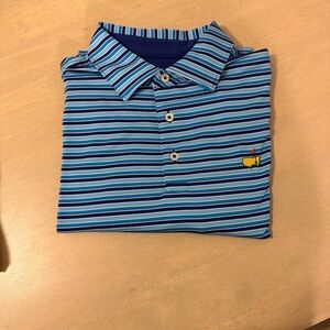 Master Blue Striped Polo Shirt